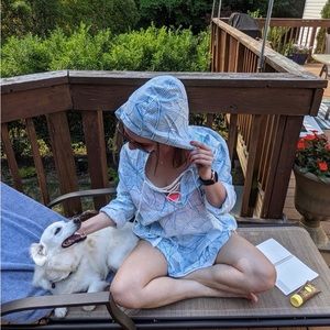 Charlie Holiday Beach Swimsuit Cover Up New